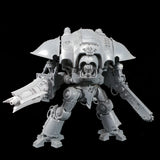 alt="Imperial Knight Ionic Las-Propulsor assembled with four fins on an imperial knight front on"