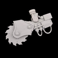 alt="imperial knight buzzsaw arm assembled"