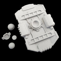 alt="imperial knight mining shield unassembled rear view"