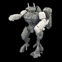 alt="tau battlesuit onager fists assembled and modelled on an xv86 enforcer battlesuit"