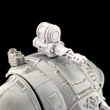 alt="Canopy gatling gun assembled and mounted on the questoris knight carapace"