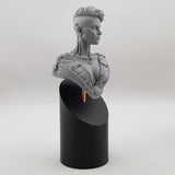 Round Bust Resin Display Plinths - 40 degree slant