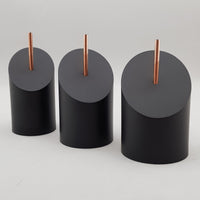 Round Bust Resin Display Plinths - 40 degree slant