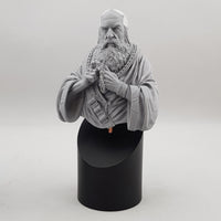 Round Bust Resin Display Plinths - 40 degree slant