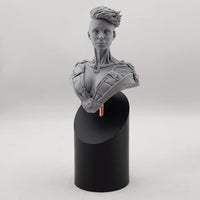 Round Bust Resin Display Plinths - 40 degree slant