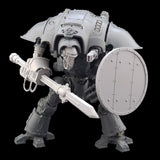 alt="imperial knight with round viking shield wielding a combat weapon arm with spear"
