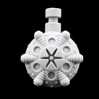 alt="imperial Knight pintle mounted shield generator, otherwise known as the emperors butthole, front on view"