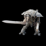 alt="imperial knight longsword being held in a melee gauntlet on an assembled imperial knight. Sword held at 90 degrees to the right, flat of the blade straight on"