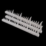 alt="scenic resin spikes all 60 that come in the set"