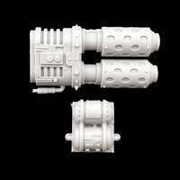 alt="split barrel thermal cannon and fuel cell"