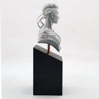 Square Bust Resin Display Plinths - 25 degree slant