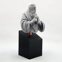 Square Bust Resin Display Plinths - 25 degree slant