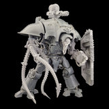 alt="chaos knight armed with tentacle power scourge arm, chaos shield and gatling cannon"