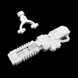 alt="imperial Knight pintle mounted volkite gun unassembled components"