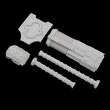 alt="imperial knight volkite Chieorovile unassembled components presented against a black background"