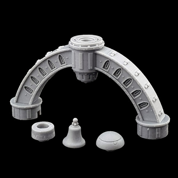 alt="3d printed warlord titan devotional bell with removable parts"