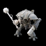 alt="imperial knight combat weapon handle and wreaking ball head being held in an imperial knight melee gauntlet hand on an assembled imperial knight"