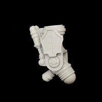alt="imperial knight melee gauntlet upper joint assembled side view"